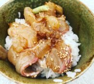 漁師めし「鯛のづけ丼」