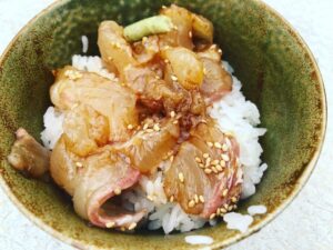 漁師めし「鯛のづけ丼」